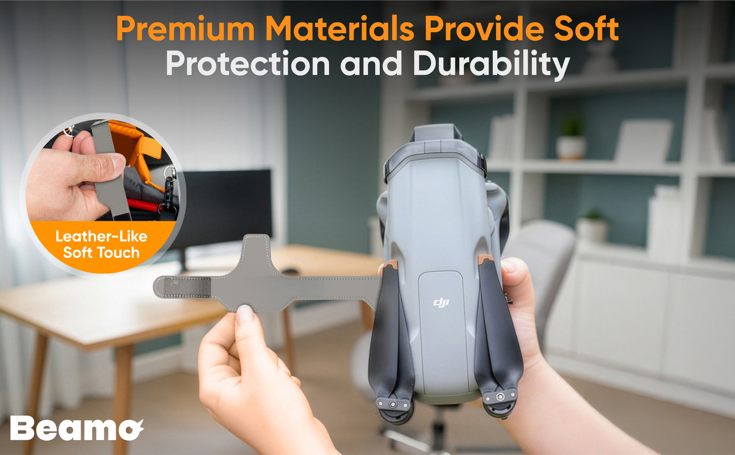 Beamo Propeller Strap Holder Guard for DJI Air 3/3s, Transport and Travel Protection Accessory