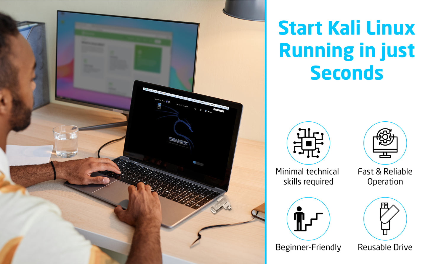 Beamo Kali Linux Bootable USB Version 2025.2 For Booting/Using and Installing Kali Linux