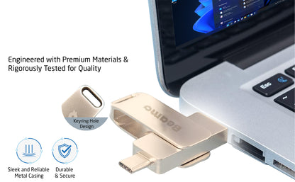 Beamo Windows 11 Bootable USB Flash Drive, 16GB, Installation and Repair Drive for Windows 11, UEFI and Legacy Boot Compatible, No TPM or Secure Boot Requirement, USB-A and USB-C Compatibility