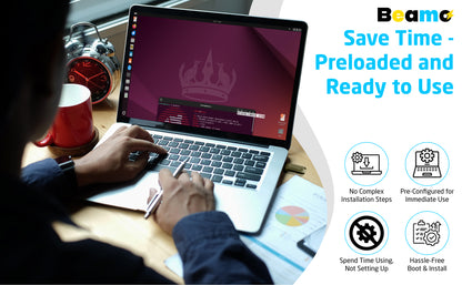 Beamo Ubuntu Desktop 24.04.3 LTS (Very Latest Release) 64-bit Bootable USB Flash Drive, Live USB for Installing and Repairing Ubuntu Desktop