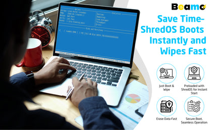 Beamo Hard Drive and SSD Data Eraser USB, Highly Secure Data Wiping Tool, The Industry Standard Data Wiping Software