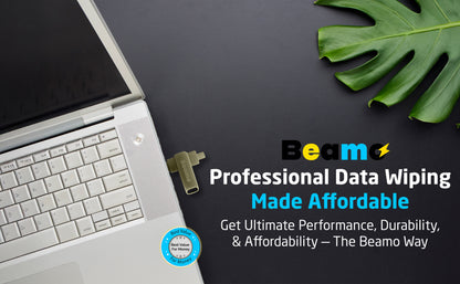 Beamo Hard Drive and SSD Data Eraser USB, Highly Secure Data Wiping Tool, The Industry Standard Data Wiping Software