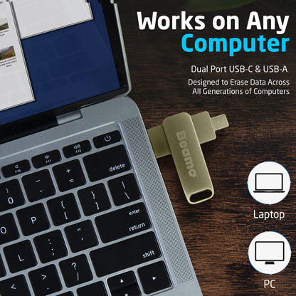 Beamo Hard Drive and SSD Data Eraser USB, Highly Secure Data Wiping Tool, The Industry Standard Data Wiping Software