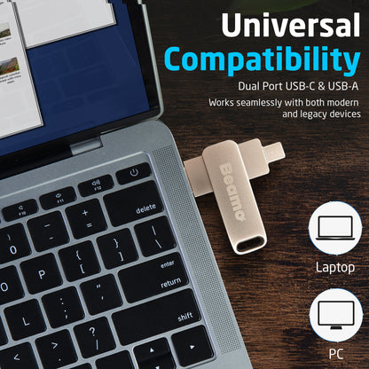 Beamo Windows 11 Bootable USB Flash Drive, 16GB, Installation and Repair Drive for Windows 11, UEFI and Legacy Boot Compatible, No TPM or Secure Boot Requirement, USB-A and USB-C Compatibility